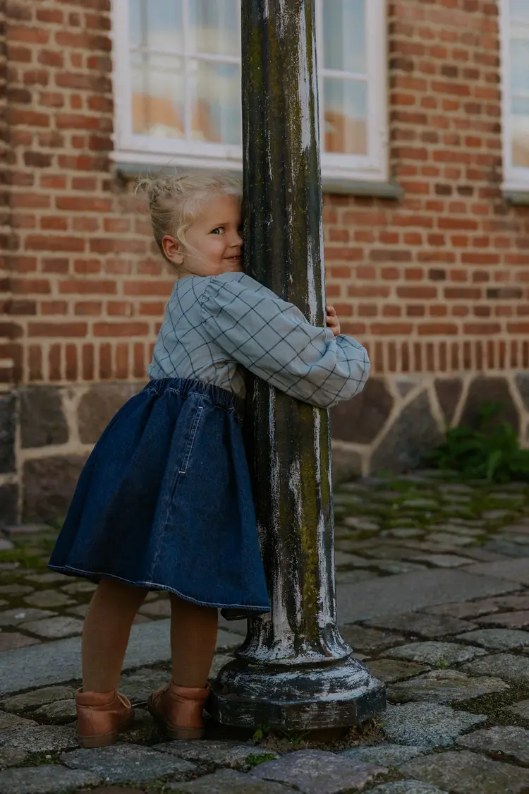 Fliink Cody Check blouse - Slate