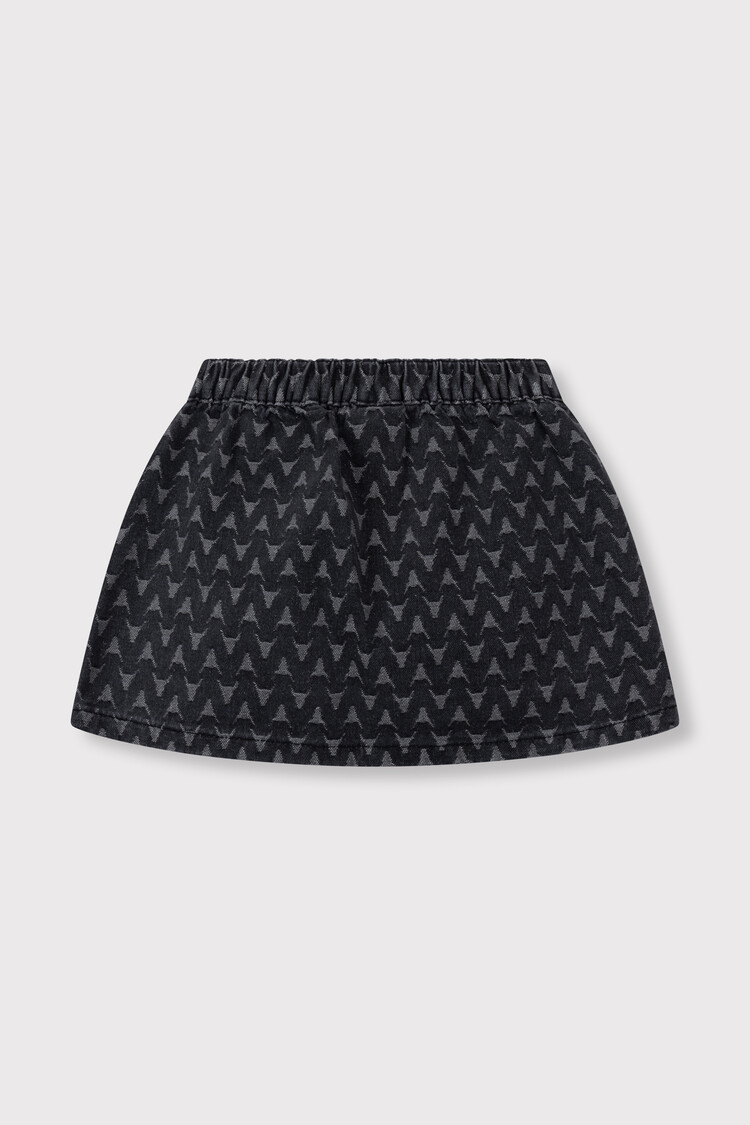 Alix the label Kids woven bull skirt -Dark Grey