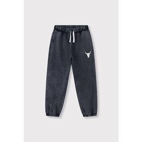Alix the label Kids knitted Bull Logo Pant - Charcaol Grey