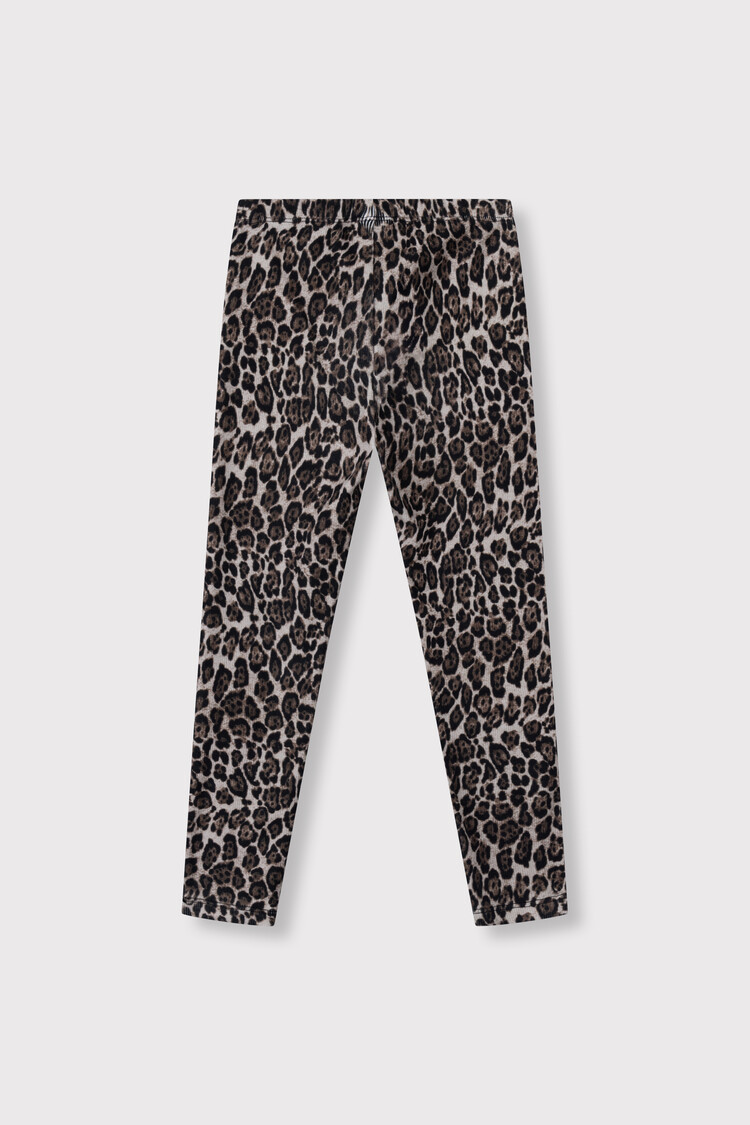 Alix the label Kids knitted jaguar Legging - Animal