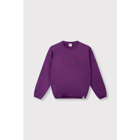 Alix the label Kids knitted bull sleeve sweater - Purple Magic