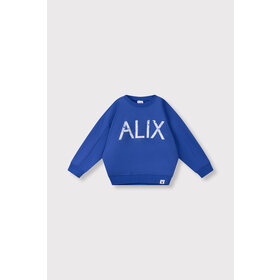 Alix the label Kids knitted ALIX on tour sweater - Intense Blue