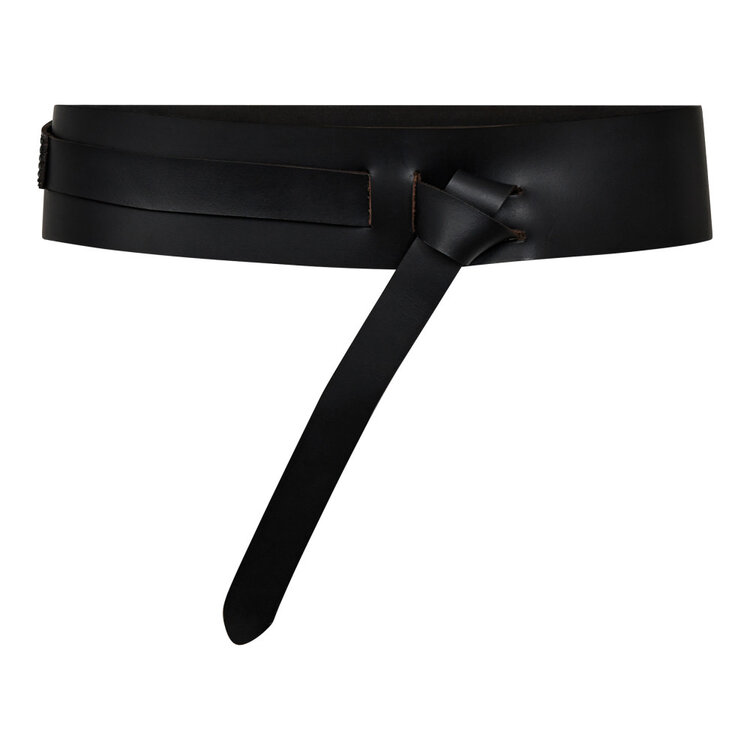 Co'Couture Tonya Leather Belt - Black
