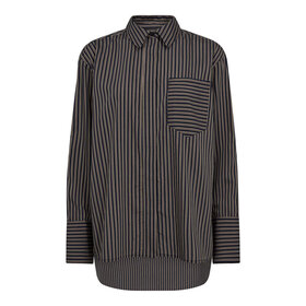 Co'Couture Fina Stripe Shirt - Black