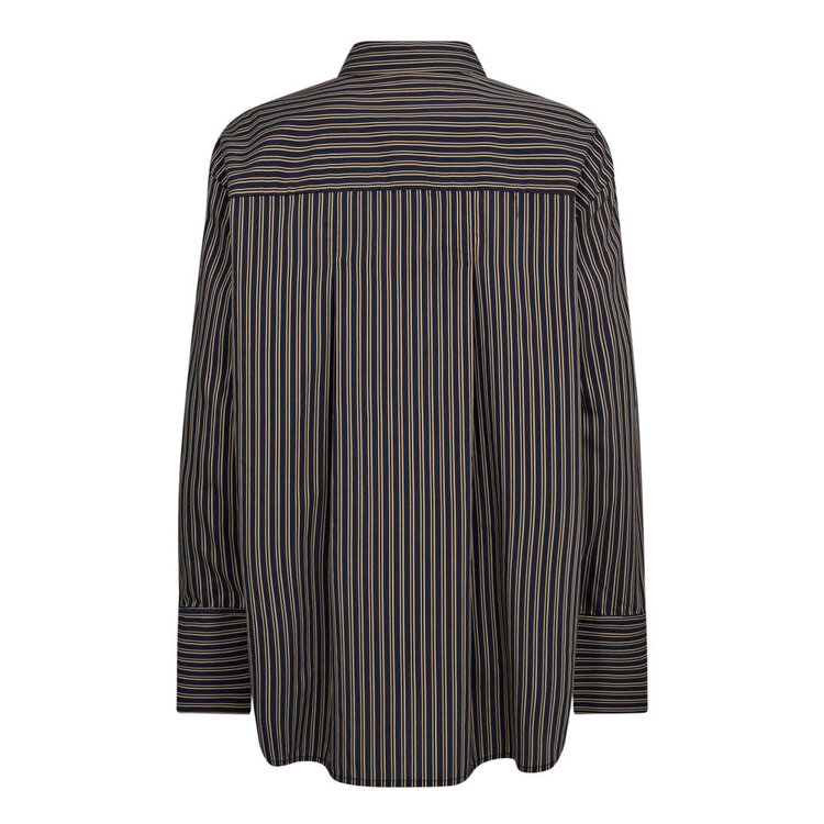 Co'Couture Fina Stripe Shirt - Black