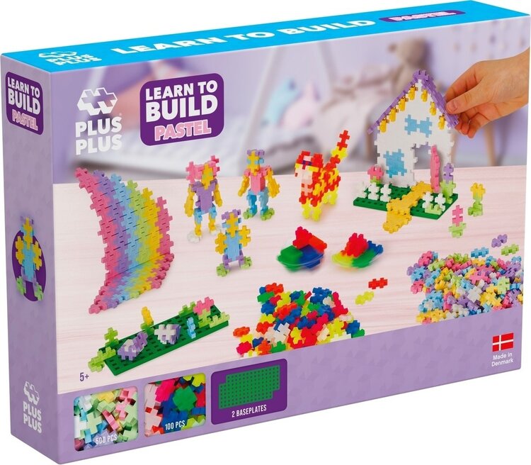 Plus - Plus Learn to Build 600 stuks - Pastel
