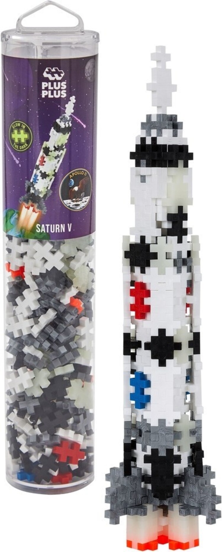 Plus - Plus Tube Saturn V Raket 240 stuks -