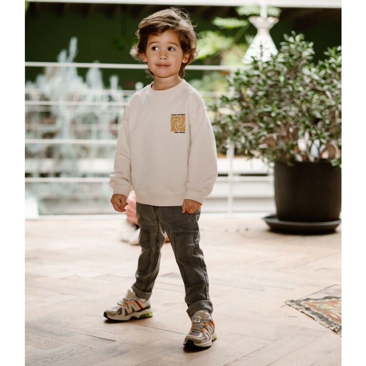 Daily7 Oversized Sweater Backprint - Sandshell