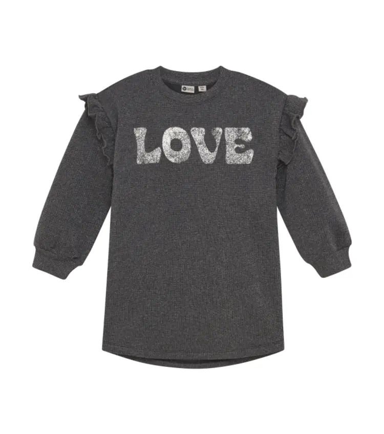 Daily7 Sweaterdress Longlseeve Print - Phantom