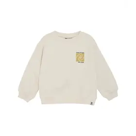 Daily7 Oversized Sweater Backprint - Sandshell