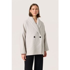 Soaked Rubie Peacoat - Ancient Scroll