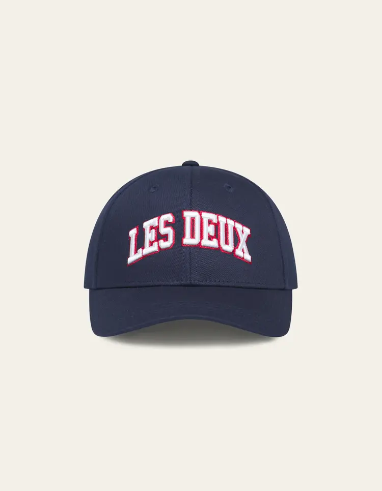 Les Deux Aidan Baseball Cap - Dark Navy