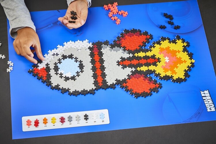 Plus - Plus Puzzle By Numbers 500 stuks - Raket