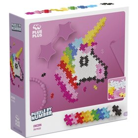 Plus - Plus Puzzle By Numbers 250 stuks - Eenhoorn