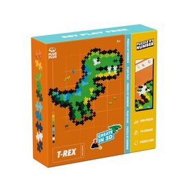 Plus - Plus Puzzle By Numbers 250 stuks - T-rex