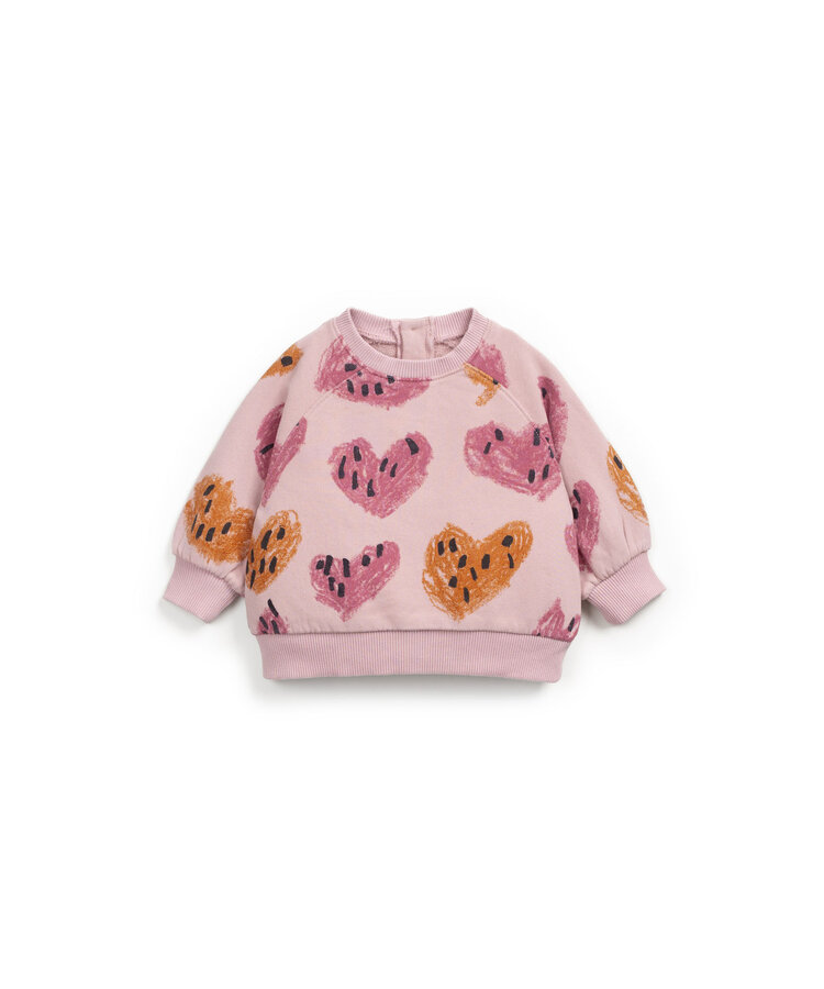 Play Up Printed fleece sweat - E713P/11353