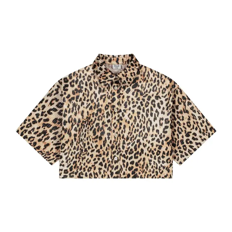 Call me Frankie Leopard Blouse