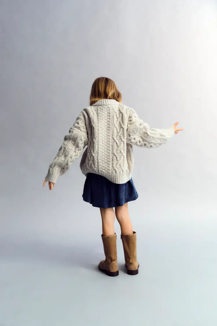 The New Society Mara Skirt - Blue Denim