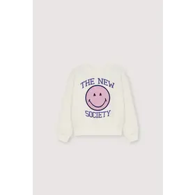 The New Society Smiley sweatshirt - Moonlight white