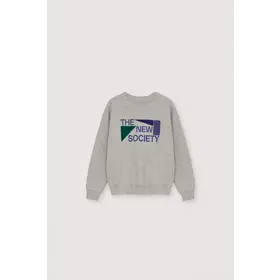 The New Society Cesar Sweatshirt - Stellar Grey Melange