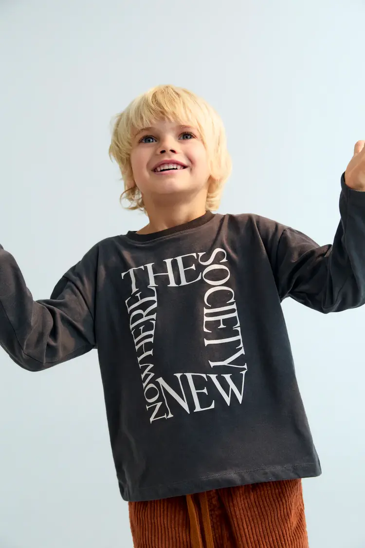 The New Society Oscar T-Shirt Eclipse - Noir