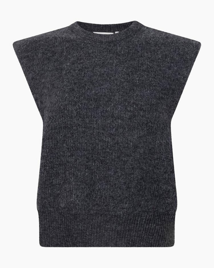Another Label Indra Knitted Pull - Grey Melee