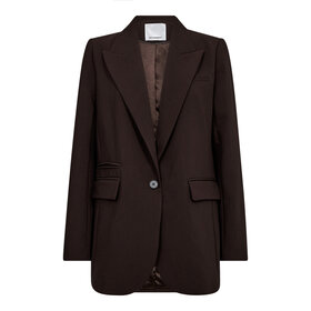 Co'Couture Vola Single Oversized blazer - Dark Brown