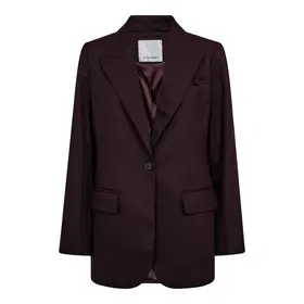 Co'Couture Almira Fitted Blazer - Plum