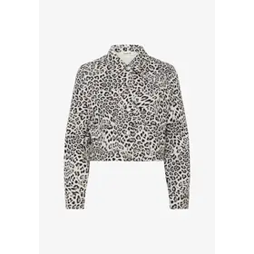 Soaked Sandja Overshirt LS - Grey Leopard Pat