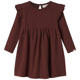 Lil'Atelier Hora hee ls dress - hot Chocolate