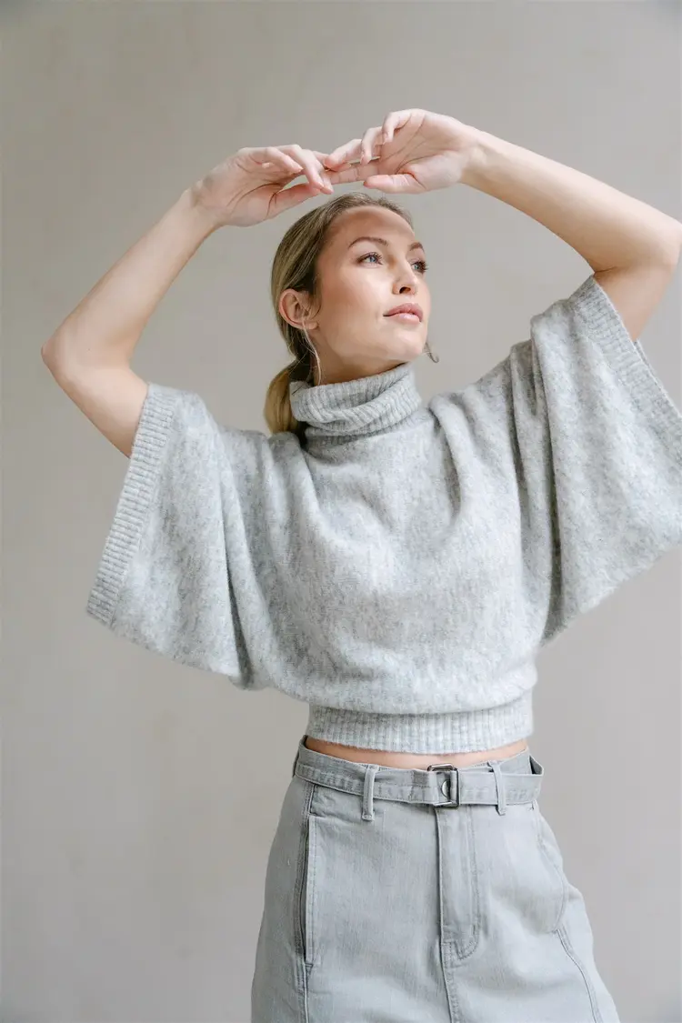 Aimée The Label Sweater Clipo - Light Grey