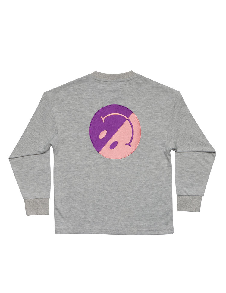 Salty Stitch Salty Skater Tee Smiley - Grey