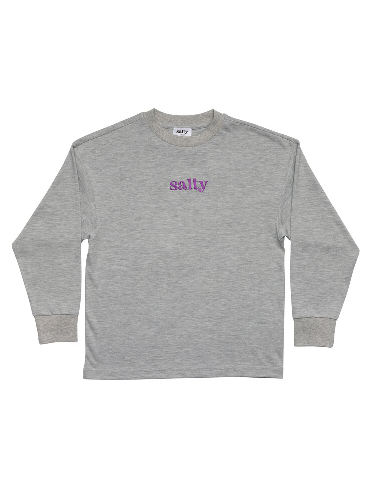 Salty Stitch Salty Skater Tee Smiley - Grey
