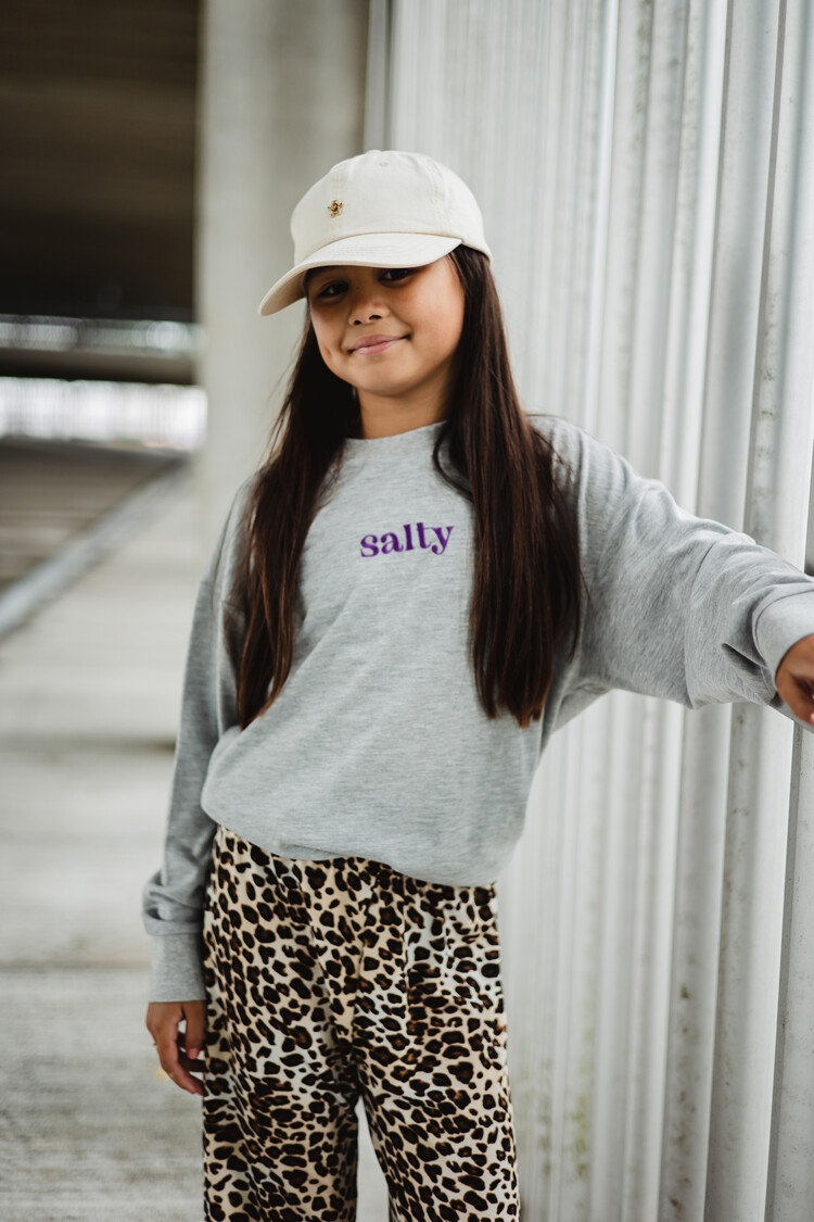 Salty Stitch Salty Skater Tee Smiley - Grey