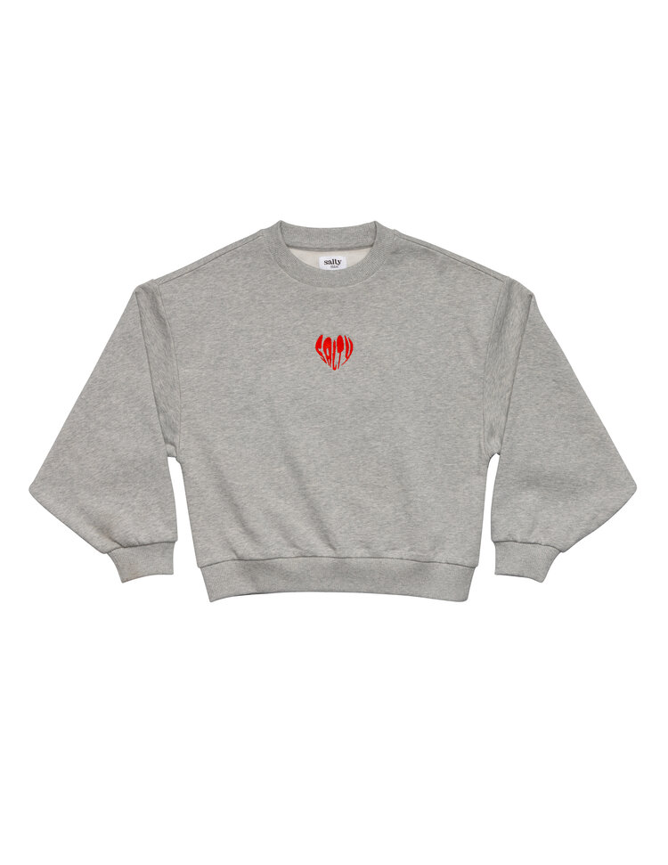 Salty Stitch Salty Sweater Hearts - Grey