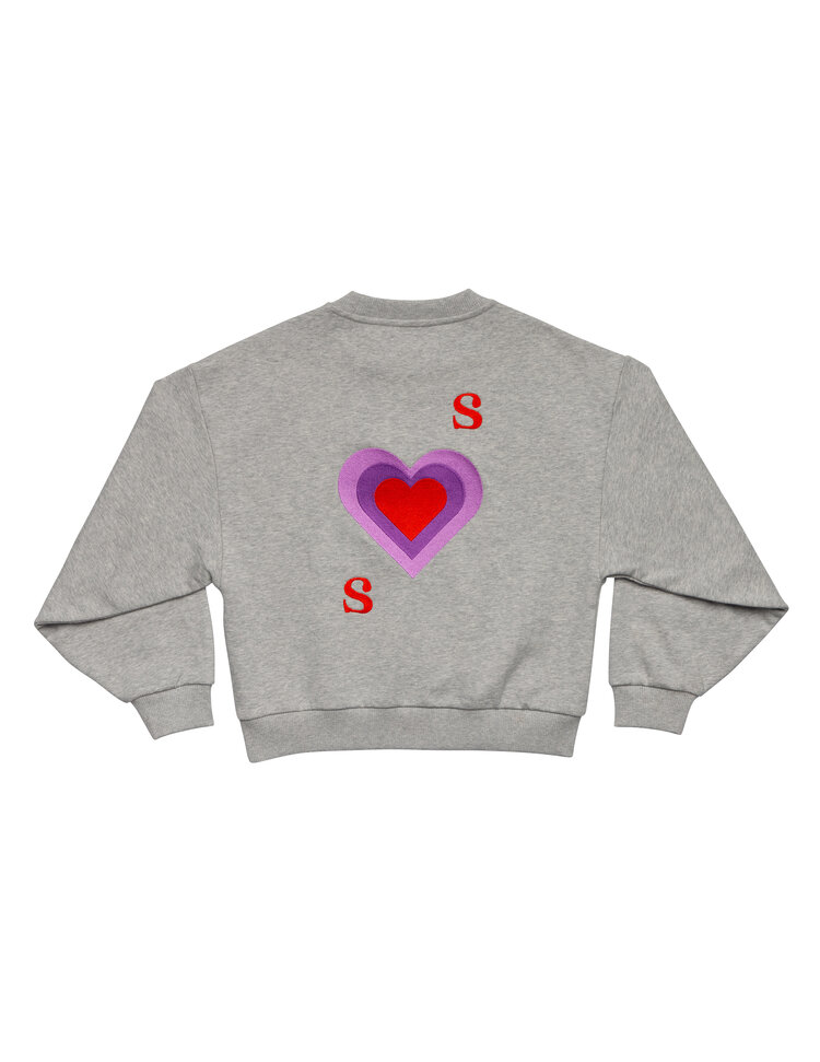 Salty Stitch Salty Sweater Hearts - Grey