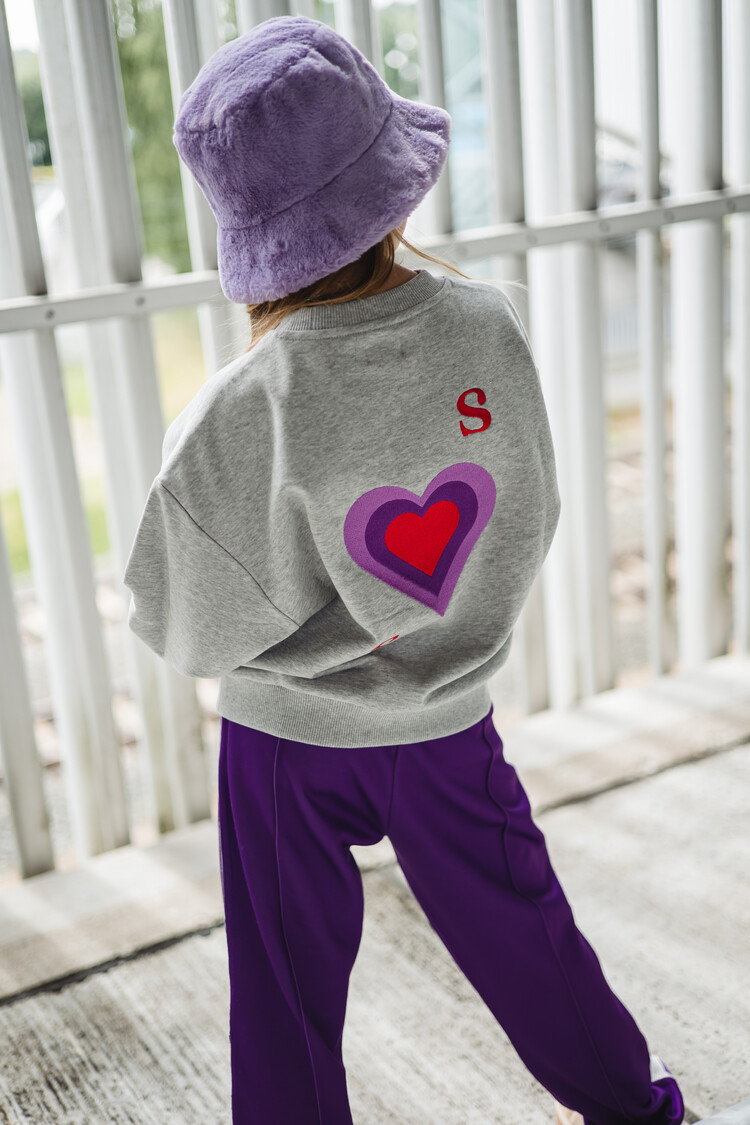 Salty Stitch Salty Sweater Hearts - Grey