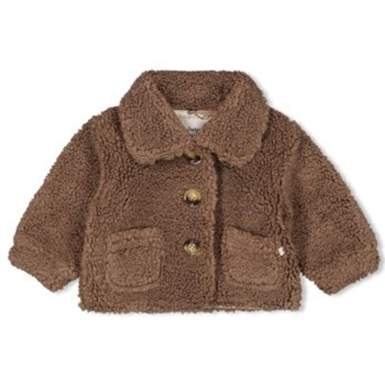 Feetje Teddy jas dancing - Bruin