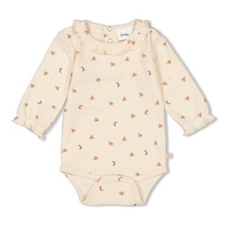 Feetje Romper rib Dancing - Offwhite