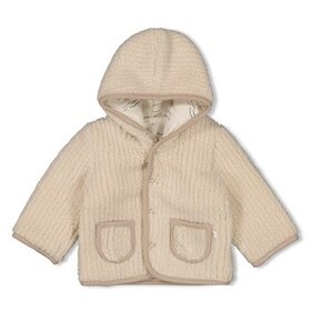 Feetje Boucle omkeerbare jas met capuchon - Narwal