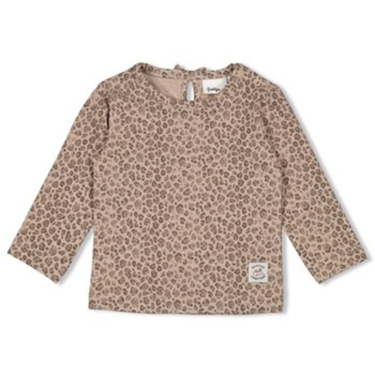 Feetje Longsleeve AOP Better Together - Taupe Melange