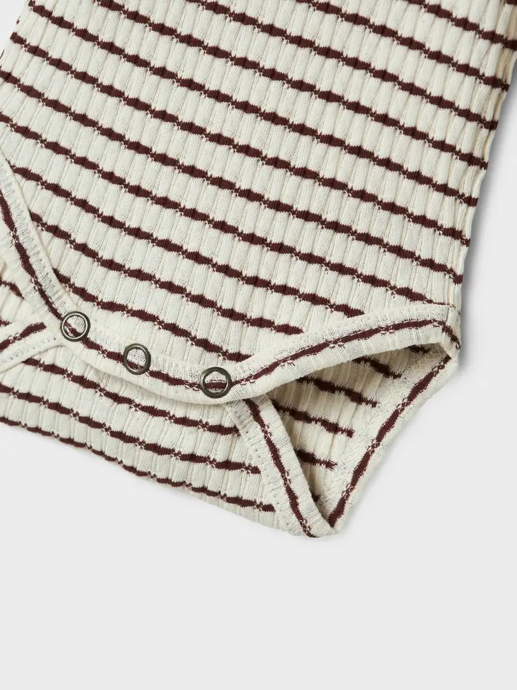 Lil'Atelier Baby Sophia ls slim body - Hot chocolate