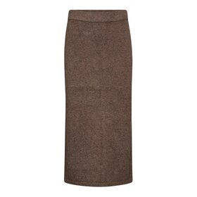 Co'Couture Row Slit Skirt - Walnut