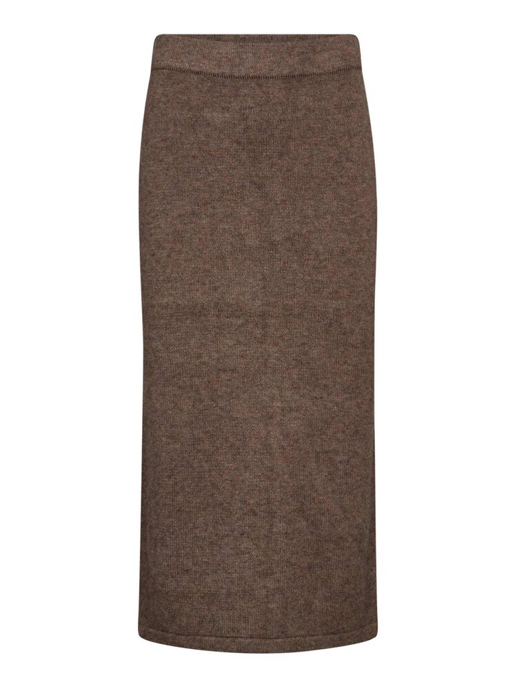 Co'Couture Row Slit Skirt - Walnut