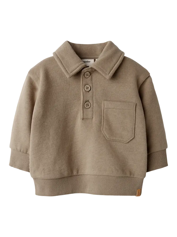 Lil'Atelier Baby London Roa Loose Sweat - Sepia Tint