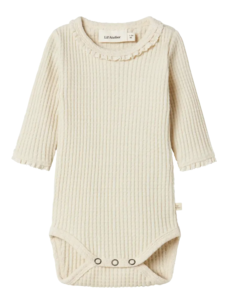 Lil'Atelier Baby Sanne LS Slim Body - Turtledove