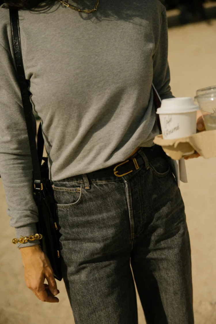 Charlie Petite Mommy Owen Longsleeve - Grey Melange