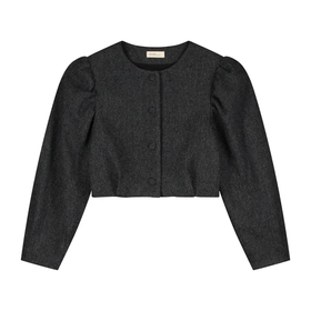 Charlie Petite Mommy Odie Blazer - Black/Grey