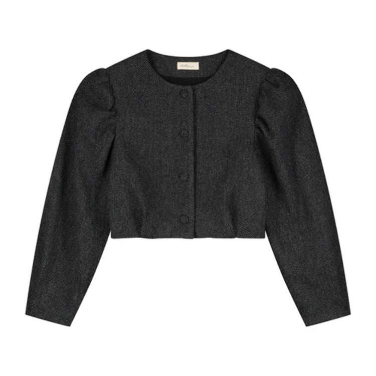 Charlie Petite Mommy Odie Blazer - Black/Grey
