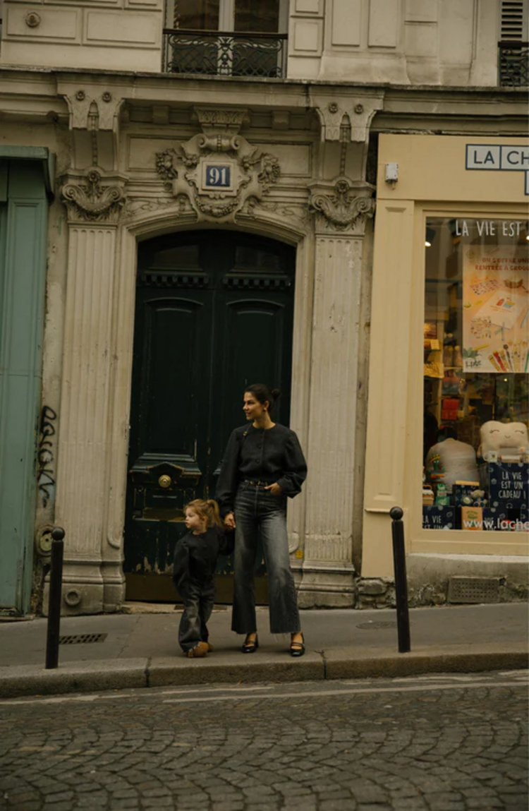 Charlie Petite Mommy Odie Blazer - Black/Grey